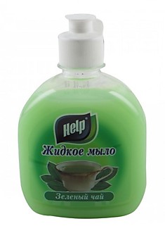 Жидкое мыло 300мл Зеленый чай Хелп Россия