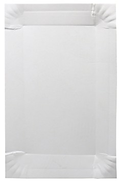 Тарелка картонная 130х200мм цвет Белый Белое дно. Высший сорт /1500/100