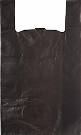 Майка пакет 30+15х55см 15мкм черная Б 2000/100/1 