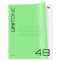 Тетрадь 48 листов А5 клетка "UniTone. Neon" BG неон салатовый пластиковая обложка 