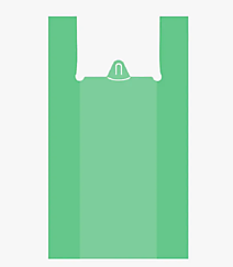 Майка пакет 42х70см зеленая 14мкм Т 100/1000