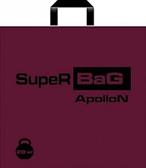 Петлевая ручка пакет ПНД 45х44+3см 75мкм Супер Бэг бордовый ДПА