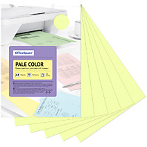 Бумага цветная 100 листов Желтый OfficeSpace Pale Color А4 80г/м2