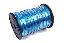 Лента на бобине 0,5см х 250 ярдов /228,5м синяя с золотой полосой /5