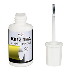 Клей ПВА 20р с кисточкой Гамма