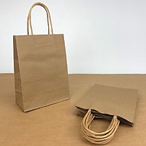 Сумка КРАФТ бумажная ручка 12х17х7см /12 1200тм