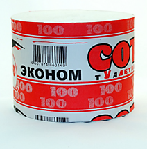 Бумага туалетная СОТКА ЭКОНОМ /40 Россия