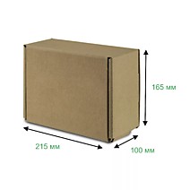 Гофрокороб почтовый ТИП "Д" 220х165х100 мм без печати (бурый) К22 /50