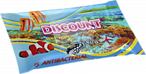 Салфетки влажные 15шт Discount с ароматом морской свежести /132