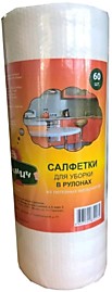 Салфетки в рулоне Кузьмич нетканый материал 60шт/рул Россия