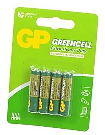 Батарейки GP GreenCell GP24G R03 4BL /20 Китай