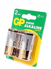 Батарейки GP SuperCell 13A  Alkaline BL2 R20 /24 Китай