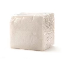 Салфетка 24х24см бумажная 100 листов белая /42 Россия