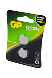 Батарейки GP CR2032 Lithium GPCR2032-2CRU2 BL2