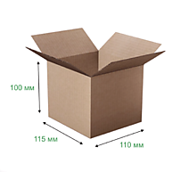 Гофрокороб 115х110х100 мм Т-23 бурый /30