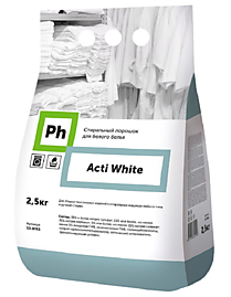 Ph Acti White Стиральный порошок для белого белья 2,5кг 