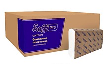 Полотенца бумажные Z укладка 21х19см 2-слойные SoffiPro Comfort 200 листов белые целлюлоза /20 