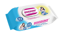 Салфетки влажные 72шт Discount для детей с экстрактом календулы и витамином Е /24