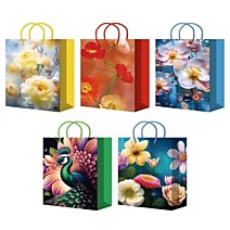 Пакет бумажный с ручками 32х45х10см ламинированный XL511-515 Микс 10/200