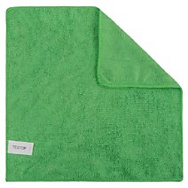 Салфетка 29х29см микрофибра зеленая 32317 ТЕКСТОП  /50 