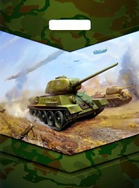 Вырубная ручка пакет 31х40см 60мкм глянец Танк-легенда Тико /50/500