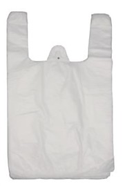 Майка пакет 30+15х55см 20мкм белая Б 2000/100/1 