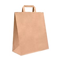 Пакет бумажный 260х150х350мм с кручеными ручками крафт 70г/м2 /250 