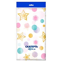 Скатерть ПВД 180см х 120см 35мкм Бумфети Интерпак 1/50