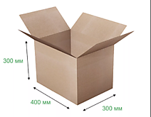 Гофрокороб 400х300х300 мм Т-23 бурый /20