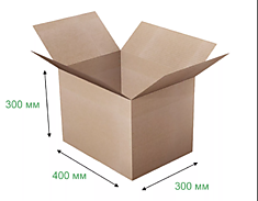 Гофрокороб 400х300х300 мм Т-23 бурый /20