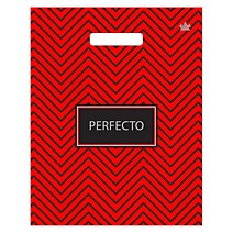 Вырубная ручка пакет 37х30+3см 90мкм Перфекто Зигзаг Тико 25/400