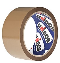 Клейкая лента (скотч) 48мм х 66м темная UNIBOB 400 Россия