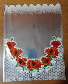 Пакет П/П 30х40см металлизированный +цветной рисунок Ассорти 100шт/уп Россия