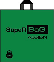 Петлевая ручка пакет ПНД 45х44+3см 75мкм Супер Бэг зеленый ДПА