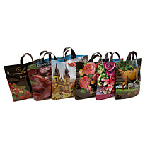 Петлевая ручка пакет усиленный 40х42см 300мкм Средний ассорти Россия