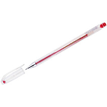 Ручка гелевая красная 0,5мм Crown HJR-500 Р.Корея
