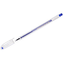 Ручка гелевая синяя 0,5мм Crown Р.Корея