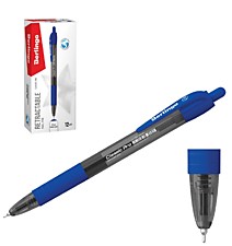 Ручка шариковая автоматическая синяя 0,7мм грип Classic Pro Berlingo Китай