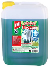 Средство для мытья посуды 5 кг Яблоко Хелп   