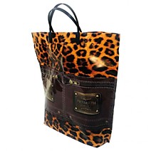 Пакет ПЭ с пластмассовыми ручками 37+10х37+10см ламинация многослойные с карманами Премиум /10