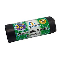 Мусорный пакет ПНД 35 литров в рулонах Идеал 30шт/Упак /50 Россия