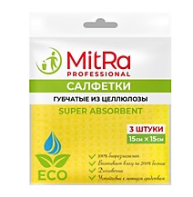 Салфетка 15х15см Super Absorbent целлюлозные MitRa Professional /36