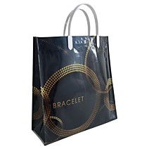 Пакет ПЭ с пластмассовыми ручками 30+10х30+10см Браслет ламинированный, многослойный /10