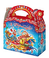 Коробка НГ 1500гр 220х90х200/260мм из картон Тройка 1.5 /140 Россия