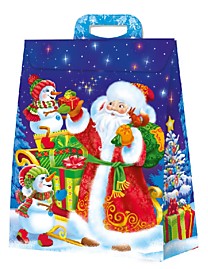 Коробка НГ 2000гр 230х100х330/375мм Снеговички 2.0 /80 Россия