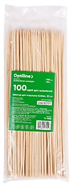 Шампуры для шашлыка 200мм бамбук 100шт/упак Optiline 