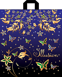 Петлевая ручка пакет 40х43+3 70мкм Иллюзия ДПА