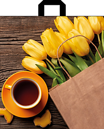 Петлевая ручка пакет 40х43+3 70мкм Вдохновение ДПА