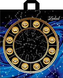 Петлевая ручка пакет 40х43+3 70мкм Зодиак ДПА