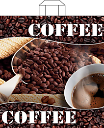 Петлевая ручка пакет 40х43+3см 70мкм Кофе ДПА